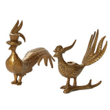 E+E Pheasant Metal Candleholders By Accent Decor