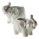 Elephant Ceramic Pot By Accent Decor