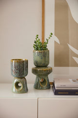 Elysian Reactive Glaze Sculptural Pots By Accent Decor