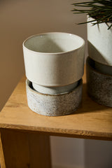 Endeavor with Saucer Reactive Glaze Glossy Pots By Accent Decor