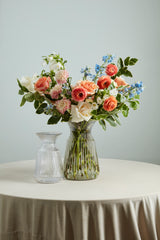 Esther Ribbed Textured Vases By Accent Decor