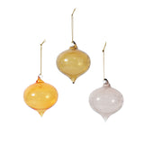 Etched Bauble Glass Ornaments By Accent Decor
