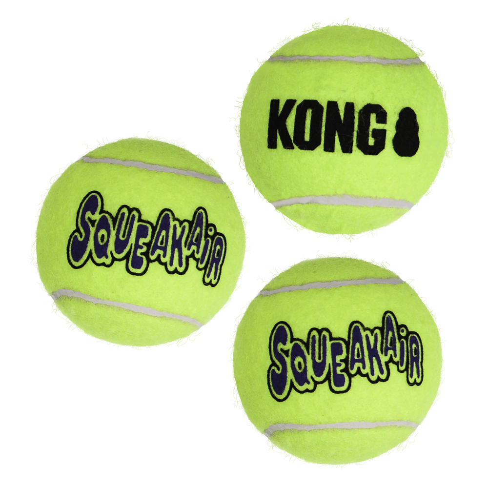 KONG Air Dog Squeaker Ball Dog Toy, 3-Pack