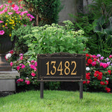 Whitehall Sheridan Signature Grande Lawn 1-Line Personalized Address Plaque - lifestyle