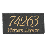 Whitehall Lily 2-Line Etched Wall Slate Personalized Sign - Gold