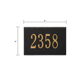 Whitehall Wall Mailbox Personalized Plaque - dimensions