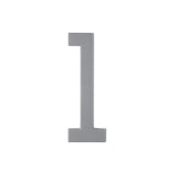 Whitehall Modern 4.5" Stand-Off House Numbers & Letters - 1 / Silver