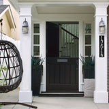 Whitehall Floating Stand-Off Vertical House Number Personalized Sign, 5 Numbers - lifestyle