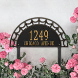 Whitehall Federal Signature Extra Grande Lawn 2-Line Personalized Address Plaque - lifestyle