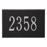 Whitehall Wall Mailbox Personalized Plaque - Black/Silver