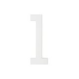 Whitehall Modern 4.5" Stand-Off House Numbers & Letters - 1 / White