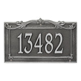 Whitehall Sheridan Signature Grande Wall 1-Line Personalized Address Plaque - Smoke Grey
