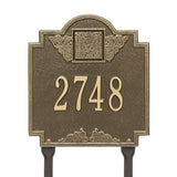 Whitehall Monogram Standard Lawn 1-Line Personalized Plaque