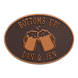 Whitehall Beer Mugs Personalized Plaque - Antique Copper