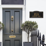 Whitehall Arbor Signature Extra Grande Wall 2-Line Personalized Address Plaque - lifestyle