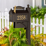 Whitehall Ultimate Mailbox Package Personalized Plaque - lifestyle
