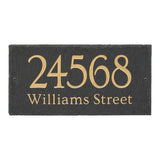 Whitehall Lianne 2-Line Etched Wall Slate Personalized Sign - Gold