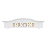 Whitehall Two Sided Personalized Topper - White/Gold
