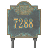 Whitehall Monogram Standard Lawn 1-Line Personalized Plaque