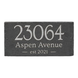Whitehall Leslie 3-Line Etched Wall Slate Personalized Sign - Silver