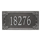 Whitehall Penbrook Signature Grande Wall 1-Line Personalized Address Plaque - Smoke Grey