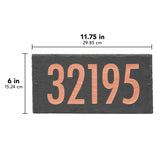 Whitehall Lennon 1-Line Etched Wall Slate Personalized Sign - dimensions