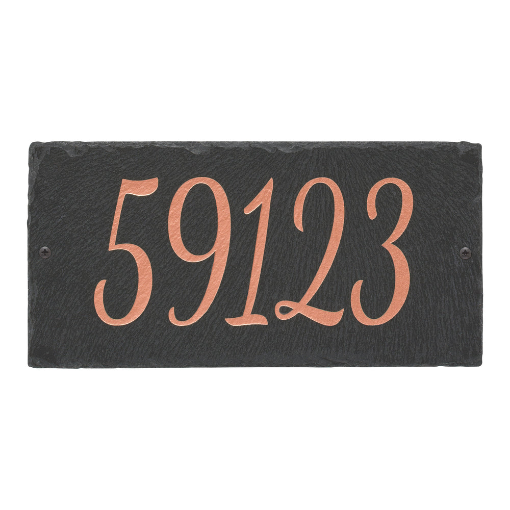 Whitehall Lorelai 1-Line Etched Wall Slate Personalized Sign - Copper