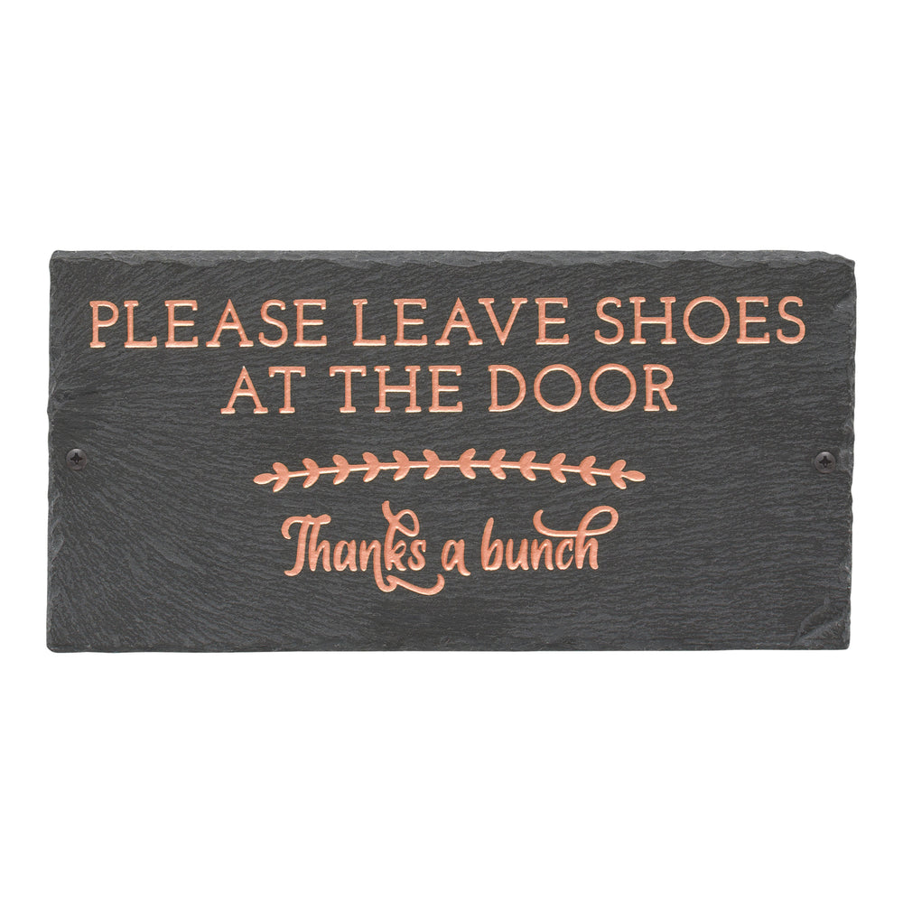 Whitehall Thanks a Bunch 2-Line Etched Wall Slate Personalized Sign - Copper