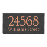 Whitehall Lianne 2-Line Etched Wall Slate Personalized Sign - Copper