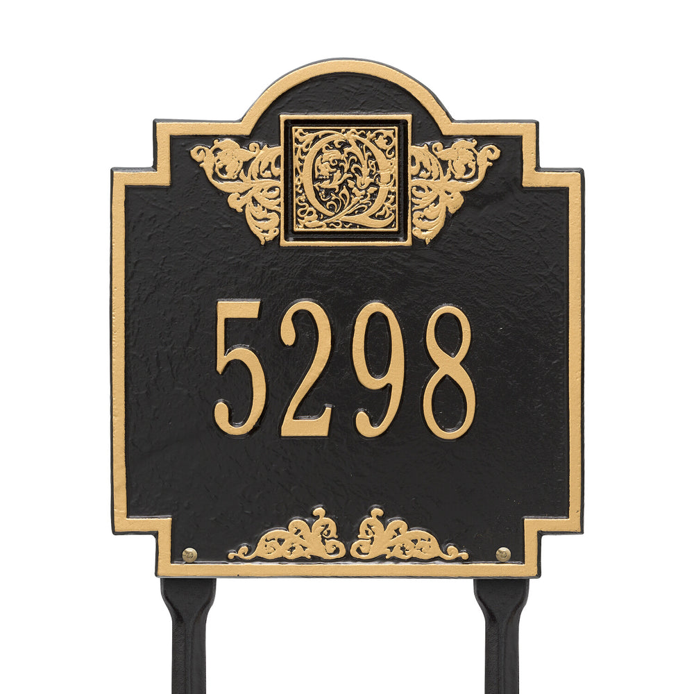 Whitehall Monogram Standard Lawn 1-Line Personalized Plaque