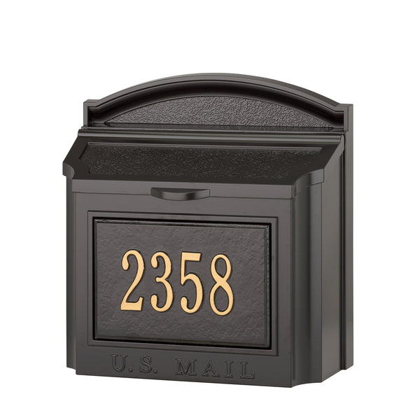 Whitehall Products Whitehall Wall Mailbox Package Personalized Plaque