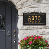Whitehall Sheridan Signature Extra Grande Wall 1-Line Personalized Address Plaque - lifestyle