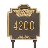 Whitehall Monogram Standard Lawn 1-Line Personalized Plaque