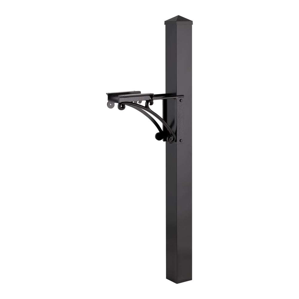 Whitehall Superior Post & Brackets with Post Cap - Black