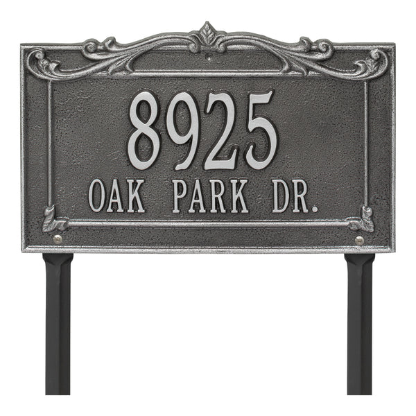 Whitehall Products Whitehall Sheridan Signature Grande Lawn 2-Line Personalized Address Plaque