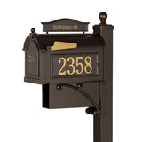 Whitehall Ultimate Mailbox Package Personalized Plaque - Bronze