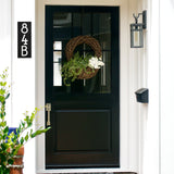 Whitehall Floating Stand-Off Vertical House Number Personalized Sign, 3 Numbers - lifestyle