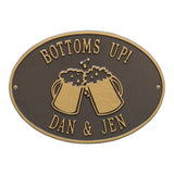 Whitehall Beer Mugs Personalized Plaque - Bronze/Gold