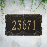 Whitehall Leroux Signature Extra Grande Wall 1-Line Personalized Address Plaque - lifestyle