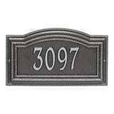 Whitehall Arbor Signature Grande Wall 1-Line Personalized Address Plaque - Smoke Grey