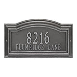 Whitehall Arbor Signature Grande Wall 2-Line Personalized Address Plaque - Smoke Grey