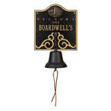 Whitehall Lighthouse Bell Welcome Personalized Plaque - Black/Gold