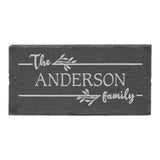 Whitehall Linette 1-Line Etched Wall Slate Personalized Sign - Silver