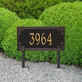 Whitehall Penbrook Signature Grande Lawn 1-Line Personalized Address Plaque - lifestyle