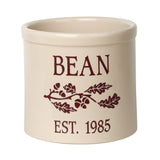 Whitehall Oak Branch Established 2 Gallon Personalized Crock - Red Engraving/Bristol Crock