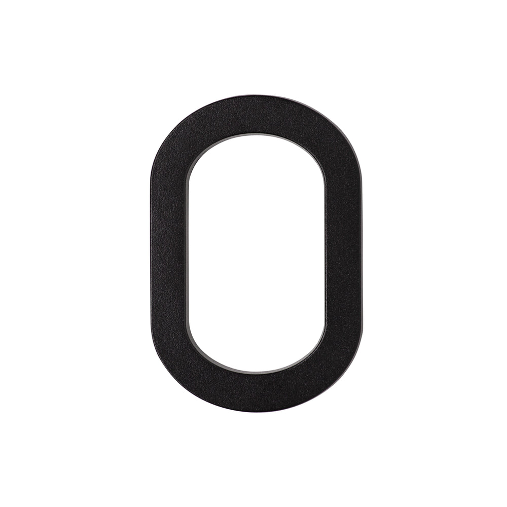 Whitehall Modern 4.5" Stand-Off House Numbers & Letters - 0 / Black