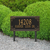 Whitehall Penbrook Signature Grande Lawn 2-Line Personalized Address Plaque - lifestyle