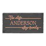 Whitehall Linette 1-Line Etched Wall Slate Personalized Sign - Copper