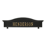 Whitehall Two Sided Personalized Topper - Black/Gold