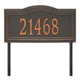 Whitehall Arbor Signature Extra Grande Lawn 1-Line Personalized Address Plaque - Forged Copper
